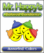 Mr. Happy's Hat Assorted Colored Condoms (12 pack)
